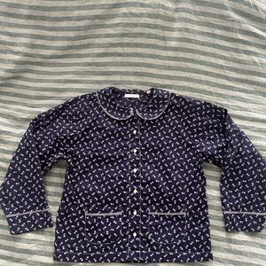 Doen Paz Floral Pajama Set in Blue size Small